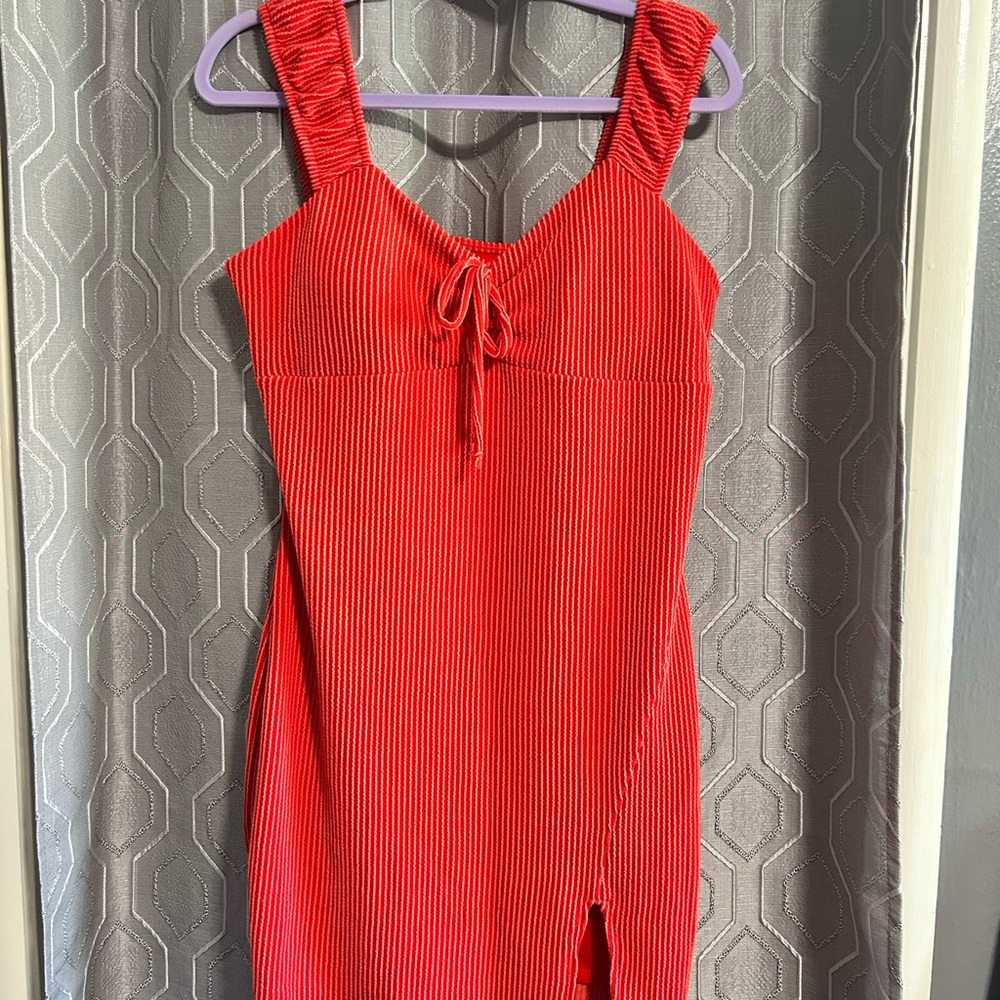 No Boundaries Vibrant Red Mini Dress